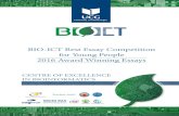 STUDENT CONFERENCES BIO-ICT Best Essay … Best Essay... · STUDENT CONFERENCES BOOKING NOW OPEN 14. ... BIO-ICT Best Essay Competition ... "smart" future. -ICT Best Essay Competition