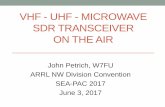 UHF SDR Transceiver - Sea-Pac Radio DSP Flow Graph SSB Phasing Transmitter DSP 12. ... RFI filter for FM Broadcast ... In Conclusion I want to thank Barry Hansen, ...