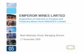 EMPEROR MINES LIMITED - DRDGOLD MINES LIMITED. 2 ... xx Non-Executive Director CBH Resources RIMCapital Ltd David Ballhausen xxx Non-Executive Director The Smith Family Richard