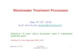 Wastewater Treatment Processes - Indian Institute of ...web.iitd.ac.in/~arunku/files/CVL100_Y16/LecSep1220.pdf · problems, equalization basins are ... function of a sedimentation