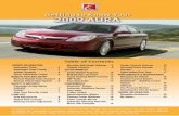 Get To Know Guide,AURA 2009 A - General Motors on your purchase of a Saturn AURA. Please read this information and your Owner Manual to ensure an outstanding ownership experience.