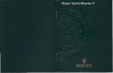 Rolex Yacht-Master - Regatta Yachttimers€¦ · The Rolex Vacht-Master 11 The Oyster Perpetual Vacht-Master 11regatta chronograph is the first watch to have a programmabie countdown