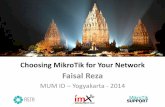 Choosing MikroTik for Your Network - MUM - MikroTik …mum.mikrotik.com/presentations/ID14/faisal.pdfCongestion, bottleneck, slow. Know your application •What kind of application