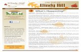 MARCH 2018 What's Happening? - Windy Hill on the Campus · Windy Hill has a congregate meal program for adults Age 60 and older. Please sign up ... some of those warm days helping