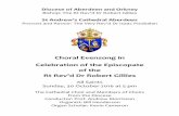 Choral Evensong in Celebration of the Episcopate of the Rt ...standrewscathedralaberdeen.org.uk/.../uploads/2016/10/ServiceSheet... · The name all-victorious of Jesus extol: ...