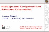 NMR Spectral Assignment and Structure Calculation · NMR Spectral Assignment and ... Sequential resonance assignment NMR spectroscopy 3D structure calculations ... •Experimental