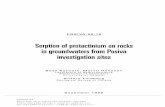 Sorption of protactinium on rocks in groundwaters from ... · in groundwaters from Posiva investigation sites ... in groundwaters from Posiva investigation sites ... Chemical composition