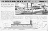 pdf:../Showboat - Paddle Wheel Boat - - Navel This miniature " Showboat" is an ideal camp afloat for those who like to spend vacation days on lake or river. Economical to oper-