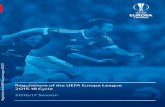 UEFA Europa League · Article 43 Subsequent registration 38 ... Article 66 Promotional activities 56 ... 3.06 The UEFA Europa League titleholder is admitted to the UEFA Champions