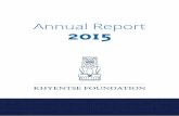 Annual Report 2015 - Khyentse Foundationkhyentsefoundation.org/pdf/KFAnnual_Report_2015.pdfAnnual Report 2015. 2 Khyentse Foundation Looking Forward: The Next 30 Years The next 30
