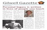 Gilwell Gazette - Wood Badge Lake Erie Council Gazette Day 6 Monday, ... Scout or Venturer matures. Towards the end of his ... ing his dying speech because he