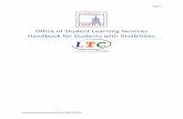 Office of Student Learning Services Handbook for Students ... · Office of Student Learning Services Handbook for Students with Disabilities . ... Other University of Dayton Programs