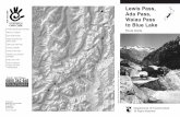 Lewis Pass, Ada Pass, Waiau Pass, Blue Lakes: Route Guide. · Protect plants and animals Remove rubbish ... the track leads through bush over Ada Pass and into Ada Valley. ... (St
