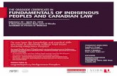 THE OSGOODE CERTIFICATE IN FUNDAMENTALS OF INDIGENOUS ... · THE OSGOODE CERTIFICATE IN FUNDAMENTALS OF INDIGENOUS PEOPLES AND CANADIAN LAW February 28 ... - Legal issues for business