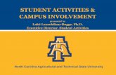 STUDENT ACTIVITIES & CAMPUS INVOLVEMENT - … Documents1/17 - BOT February 2013...North Carolina Agricultural and Technical State University STUDENT ACTIVITIES & ... Alpha Phi Alpha