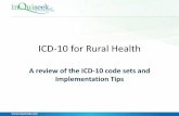 ICD-10 for Rural Health system or ICD -10-CM. ... Health Information Systems to develop the new system. This is ICD-10-PCS. ... guidelines-2015.pdf .