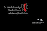 16-18 Mai 2013 Bucuresti- Romania - sser.ro · 11.00-11.30 Eveniment Special – Incursiune in estetica dentara Eveniment Special – Incursiune in estetica dentara 11.30 - 13.00