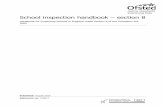 School inspection handbook section 8 - London … inspection handbook – section 8 August 2016, No. 150077 3 Introduction 1. This handbook brings together guidance to inspectors and