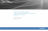 EMC NetWorker Module for Microsoft Applications Release 2 ... · Hyper-V VM applications backup and recovery best practices ... and SharePoint Server Items ... procedures that you