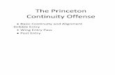 The Princeton Continuity Offense - Deposoft y jugadas/jamie angeli Princeton... · Basic Continuity and Alignment Princeton Series Continuity Offense We will assume for now that #3