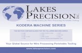 KODERA MACHINE SERIES - Lakes Precision · THIS SECTION CONTAINS BLADES FOR THE FOLLOWING MACHINE SERIES: ... C-353 Komax / Kodera Interchangeable Chart ... 122607-21 2.7 TR-V STRIP