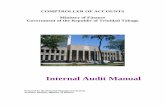 Internal Audit Manual - Ministry of Financeextranet.finance.gov.tt/content/Audit Manual- Very NEW.pdf · Internal Audit Manual Prepared by the Financial Management Branch, Treasury
