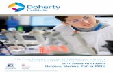 The Peter Doherty Institute for Infection and Immunity ... Peter Doherty Institute for Infection and Immunity Department of Microbiology and Immunology 2017 Research Projects Honours,