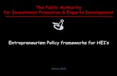 The Public Authority for Investment Promotion & …eservices.mohe.gov.om/Website/PDF/EF and Higher Education...The Public Authority for Investment Promotion & Exports Development March,