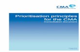 Prioritisation principles for the CMA consultation …€¦ ·  · 2014-01-22Prioritisation principles for the CMA Consultation document . ... Any enquiries regarding this publication