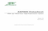 AXP805 Datasheet - linux-sunxi · AXP805 Datasheet PMIC for Multi-Core High-Performance System ... AXP805 is a highly integrated power management IC ... OK (open drain)signal Power