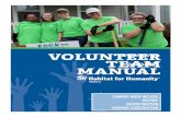volunteer ÊÊÊÊÊÊ team ÊÊÊÊÊ manual team manual-2-The Team Leader is responsible for distributing the following information to each volunteer: Release and Waiver of Liability