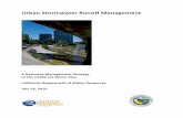 Urban Stormwater Runoff Management - Department of …€¦ ·  · 2016-07-29Urban Stormwater Runoff Management . ... urban runoff have led water agencies to look at watershed approaches