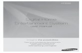 Digital Home Entertainment System - B&H Photo Video Home Entertainment System user manual Imagine the possibilities Thank you for purchasing this Samsung product. To receive more complete
