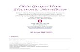 Ohio Grape-Wine Electronic Newsletter - Home | Buckeye …€¦ ·  · 2017-06-30Ohio Grape-Wine . Electronic Newsletter . Editor: ... ... all varieties are between the stage of