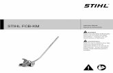 STIHL FCB-KM Instruction Manual Manual de in … operating and safety instructions are supported by illustrations. The individual steps or procedures described in the manual may be