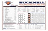 BUCKNELL · SCHEDULE/RESULTS BUCKNELL ATHLETIC ... N25 PRINCETON# 62-56 W N26 WEST ALABAMA# 87-50 W ... with the first two coming in Arizona State’s holiday tourna-ment.