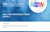 SESSION ID: DEV-R04 AGILE AND CONTINUOUS … · SESSION ID: #RSAC Nancy Davoust AGILE AND CONTINUOUS THREAT MODELS DEV-R04 Vice President, Security Architecture and Technology Solutions