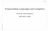 Programming Languages and Compilers - uni …ag-kastens.uni-paderborn.de/material/plac/folien/plac...Dynamic semantics transformation, code generation semantics, effect of the execution