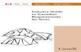 Industry Guide to Canadian Requirements for Tents · Industry Guide to Canadian Requirements for Tents ... Industry Guide to Canadian Requirements for Tents i ... camping tents;