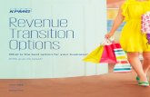 Revenue Transition Options - KPMG | US · Revenue . Transition Options. What is the best option for your business? IFRS and US GAAP. June 2016. kpmg.com
