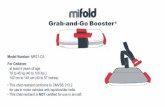 Grab-and-Go Booster Grab-and-GoBooster - mifold 1080 Rev D_ENG.pdf · Grab-and-GoBooster ® Model Number: MF01-CA For Children: at least 4 years of age 18 to 45 kg (40 to 100 lbs.)