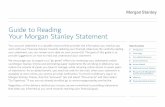 Guide to Reading Your Morgan Stanley Statement · Guide to Reading Your Morgan Stanley Statement Your account statement is a valuable resource that provides the information you need