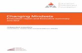 Changing Mindsets - Education Endowment Foundation Mindsets Education Endowment Foundation 1 About the evaluator The trial was independently evaluated by a team from the National Institute