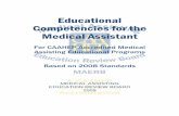 Educational Competencies for the Medical Assistant ·  · 2014-07-23affective domains as identified in the Commission of Accreditation of Allied Health Education ... F. Document