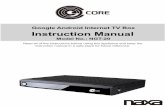 Google Android Internet TV Box Instruction Manual - … all of the instructions before using this appliance and keep the Google Android Internet TV Box Instruction Manual instruction