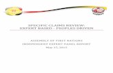 SPECIFIC CLAIMS REVIEW: EXPERT BASED ‐ PEOPLES DRIVEN · specific claims review: expert based ‐ peoples driven assembly of first nations independent expert panel report may 15,