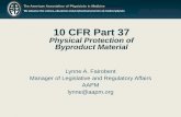 10 CFR Part 37 - AMOS Onlineamos3.aapm.org/abstracts/pdf/77-22554-314436-91498.pdf10 CFR Part 37 Physical Protection of Byproduct Material ... Gammacell® Irradiator 1000 Elite / 3000