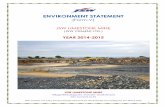 ENVIRONMENT STATEMENT - JSW Cement STATEMENT (Form-V) JSW LIMESTONE MINE (JSW CEMENT LTD.) YEAR 2014-2015 JSW LIMESTONE MINE Village-Bilakalagudur, Mandal- Gadivemula Dist. Kurnool