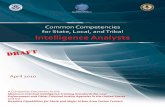 Common Competencies - April 2010 - ialeia.org · the competencies into training programs will allow state, local, and tribal analyst professionals whose agencies ... ANALYST PERSPECTIVE