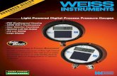 Light Powered Digital Process Pressure Gauges ·  · 2015-03-04Light Powered Digital Process Pressure Gauges ... 15 psi* DUGY3-015-4L ... 316SS Sensor / 316SS Socket 1/2" NPT Range